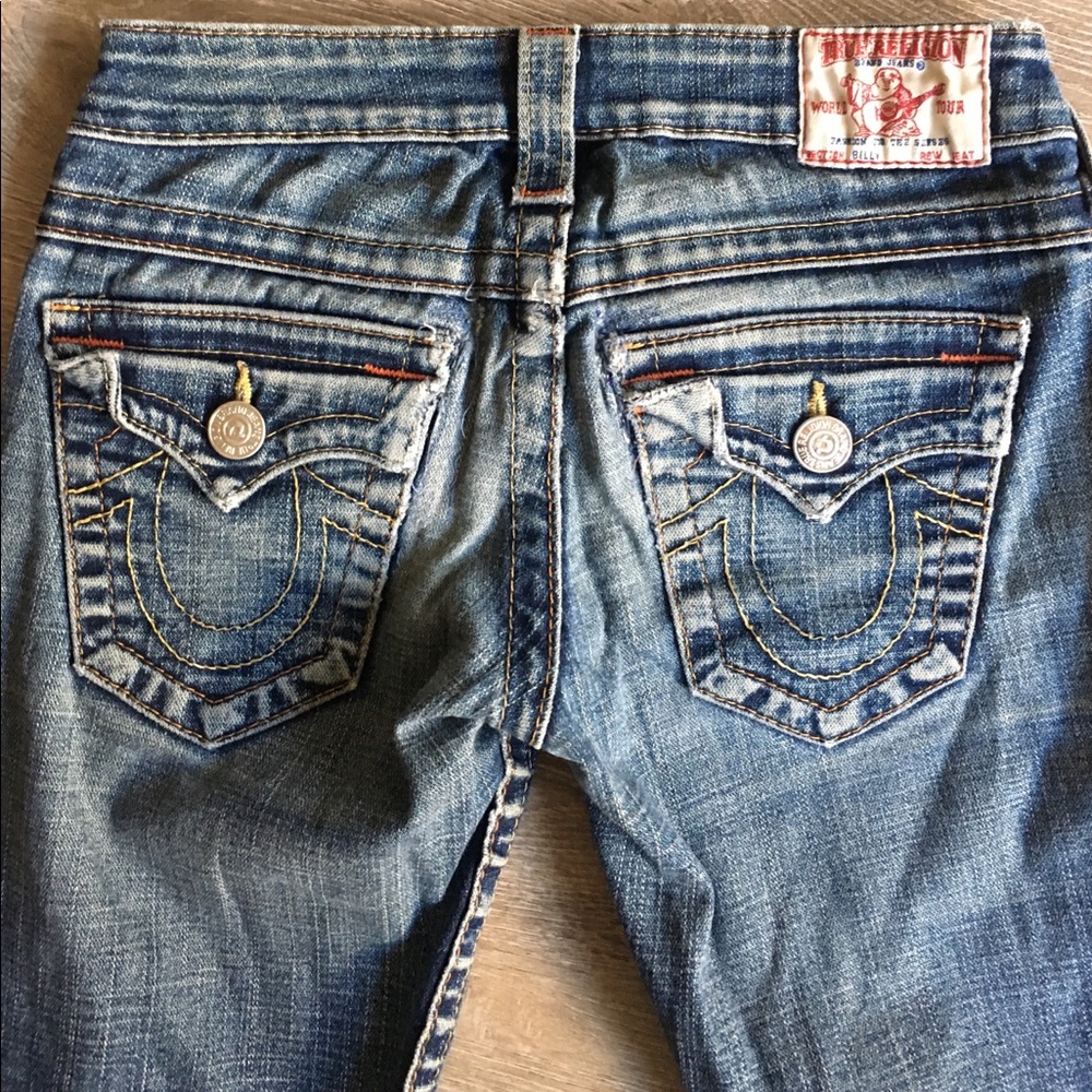 True Religion size 25 jeans dark washed